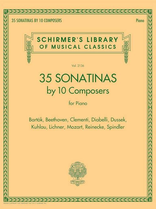 Hovedbilde 35 Sonatinas by 10 Composers for Piano