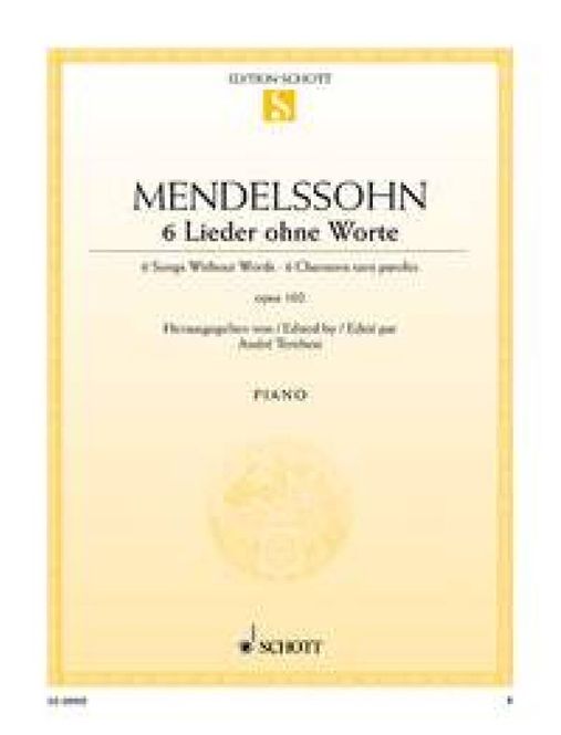 Hovedbilde Felix Mendelssohn Bartholdy - 6 Lieder ohne Worte ...