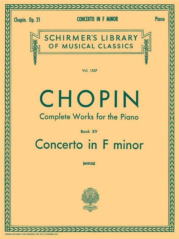 Frédéric Chopin - Piano Concerto No.2 In F Minor Op.21