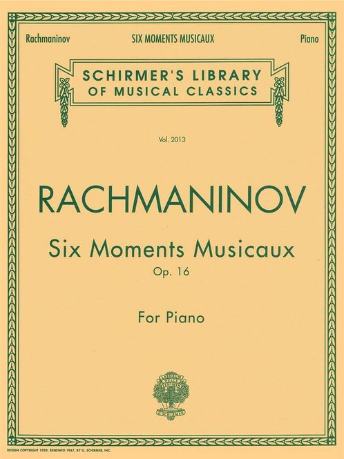Hovedbilde Sergei Rachmaninov - 6 Moments Musicaux, Op. 16