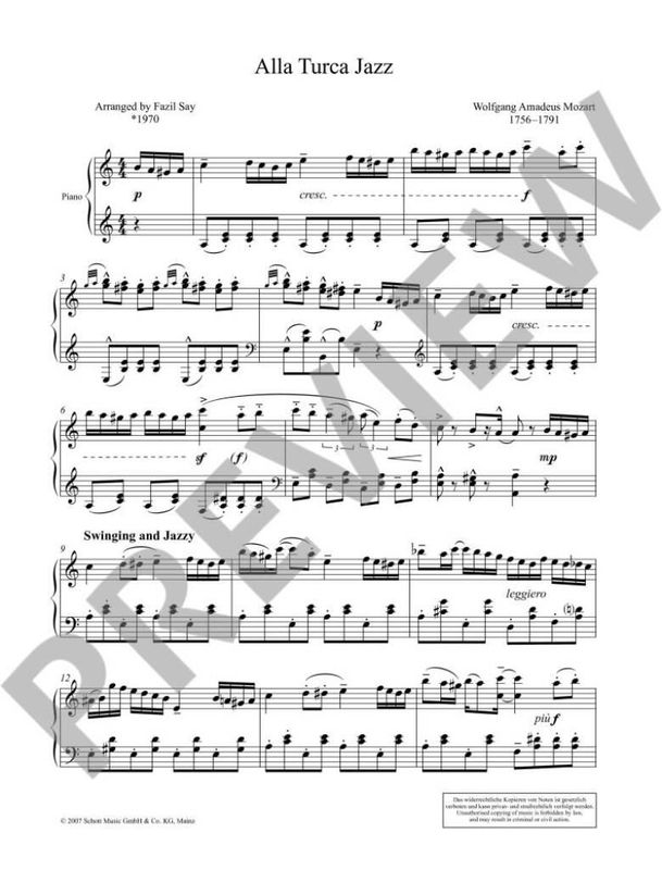 Wolfgang Amadeus Mozart - Alla Turca Jazz