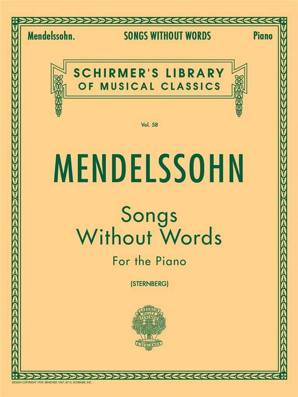 Felix Mendelssohn Bartholdy - Songs Without Words