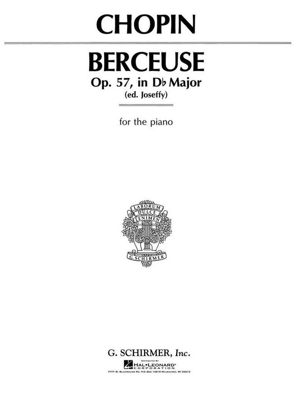 Frédéric Chopin - Berceuse In D Flat Major Op.57