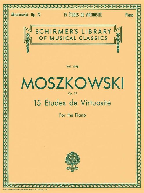 Hovedbilde Moritz Moszkowski - 15 Etudes De Virtuosite, Op. ...