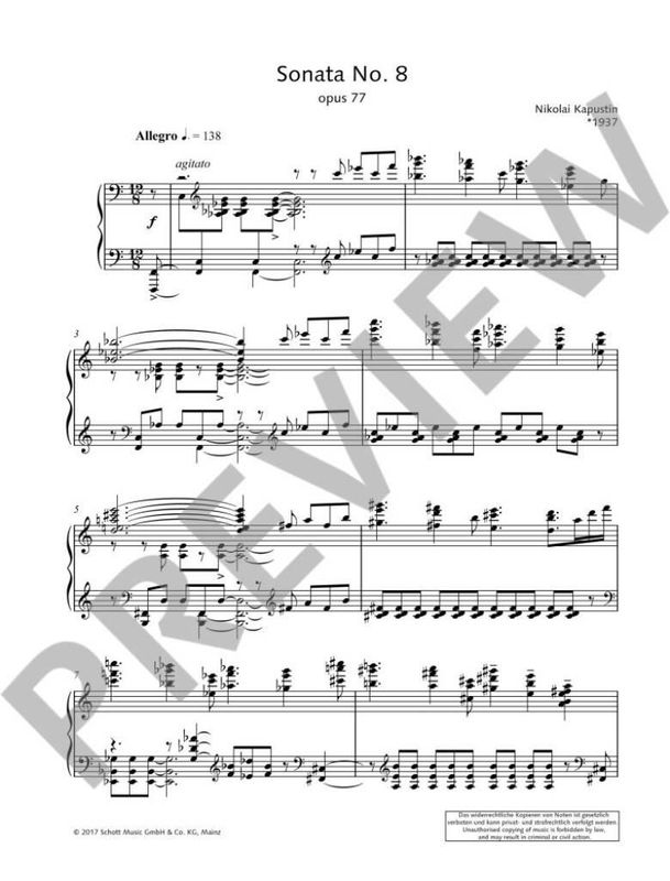 Nikolai Kapustin - Sonata No. 8 Op. 77
