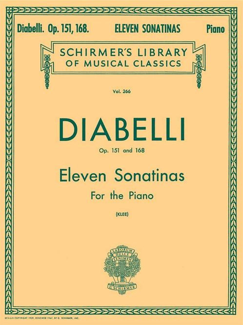 Hovedbilde Anton Diabelli - 11 Sonatinas, Op. 151 and 168