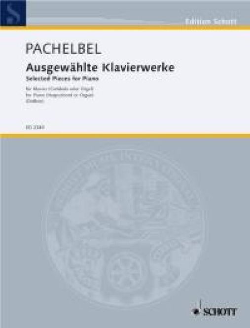 Hovedbilde Johann Pachelbel - Ausgewahlte Klavierwerke