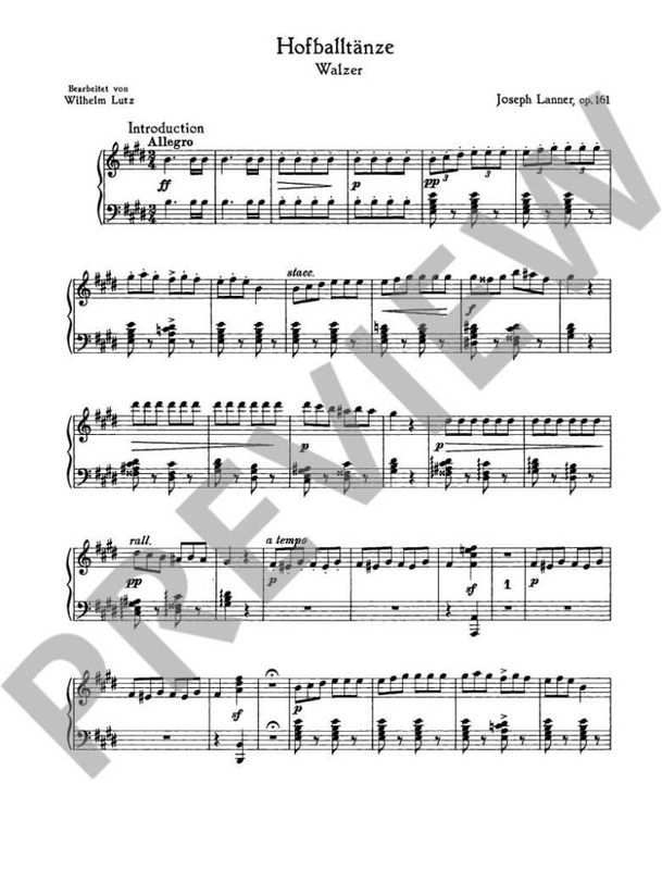 Joseph Lanner - Hofballtanze Opus 161