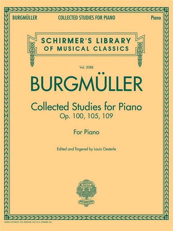 Friedrich Burgmüller - Collected Studies Op. 100 - Op. 105 - Op.