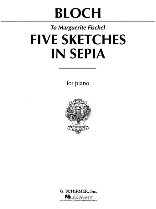 Hovedbilde Ernest Bloch - 5 Sketches in Sepia