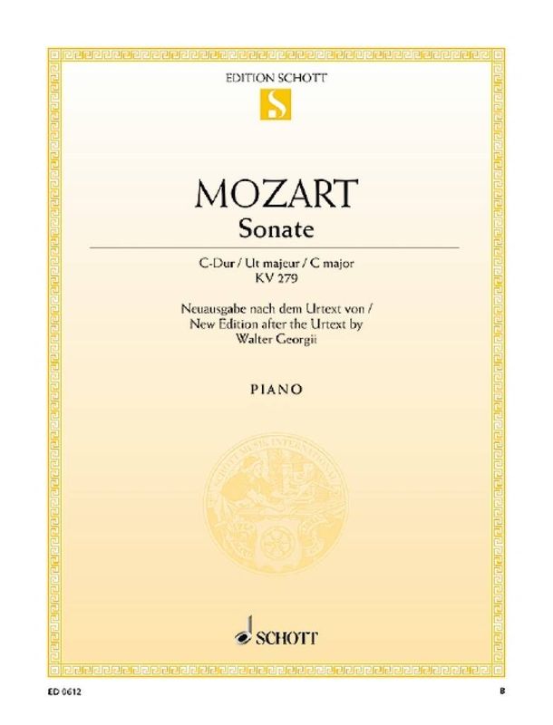 Wolfgang Amadeus Mozart - Sonate C Kv279