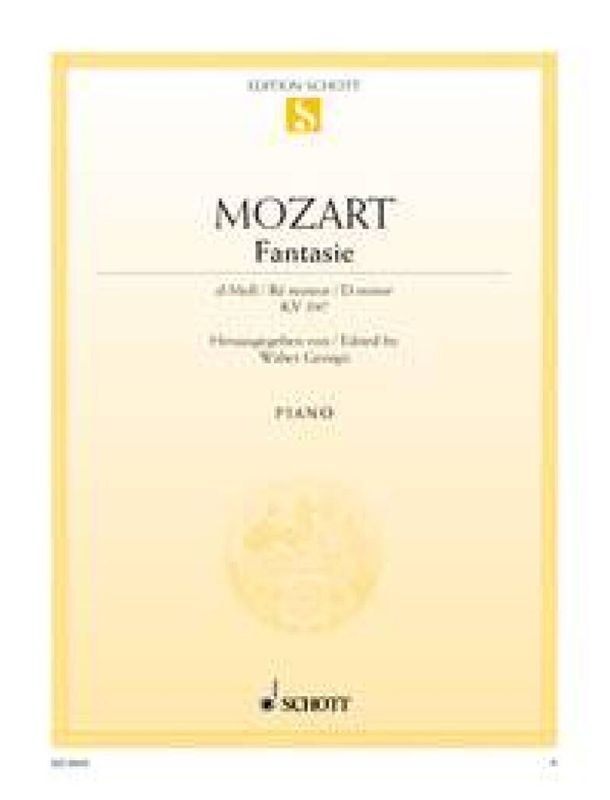Wolfgang Amadeus Mozart - Fantasie D Kv397
