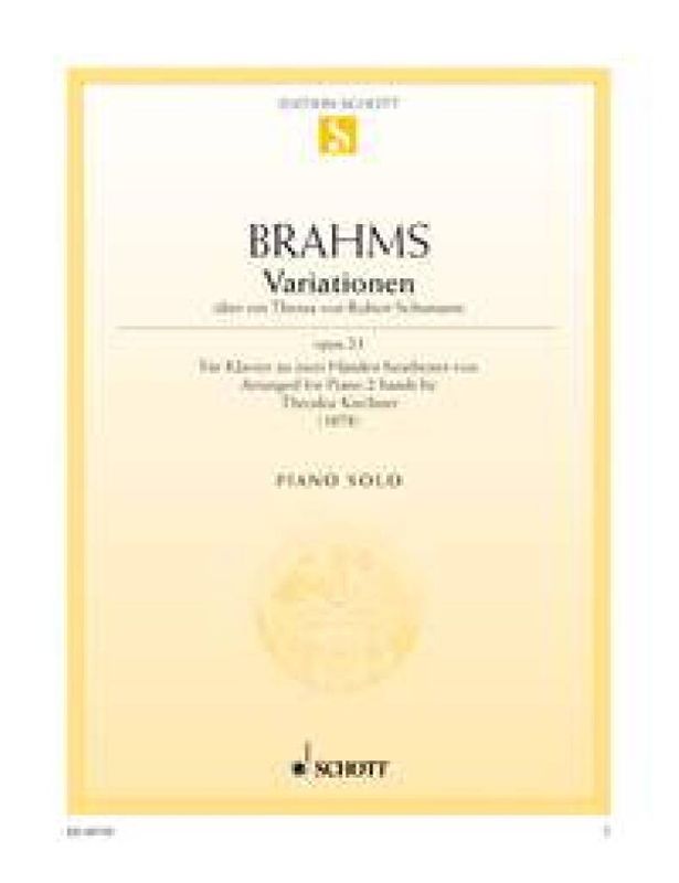 Johannes Brahms - Variationen Opus 23
