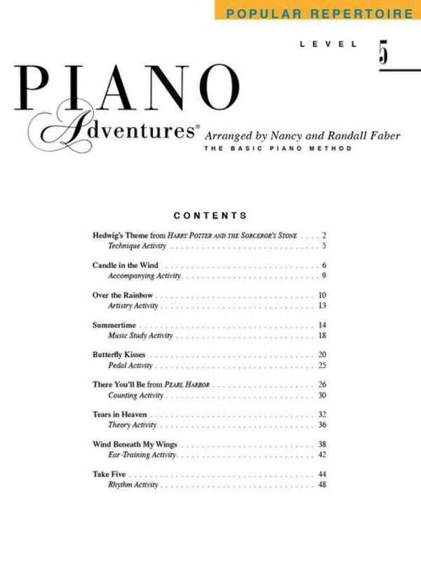 Piano Adventures Popular Repertoire Book Level 5