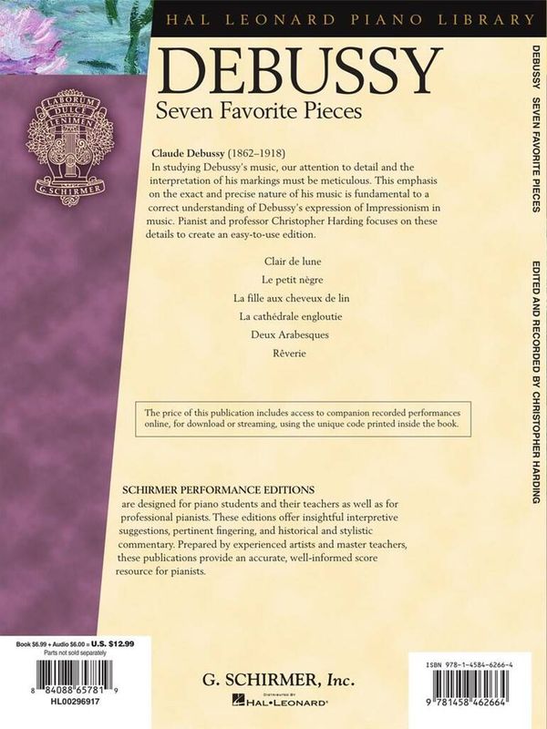 Claude Debussy - Claude Debussy - Seven Favorite Pieces