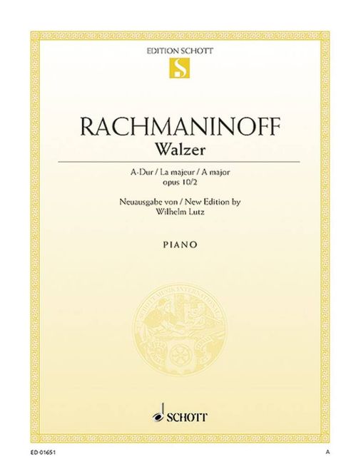 Hovedbilde Sergei Rachmaninov - Wals 2 A Opus 10