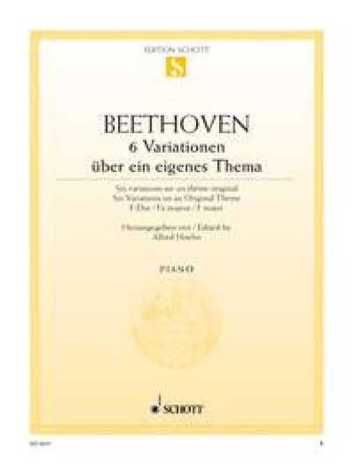 Hovedbilde Ludwig van Beethoven - Variationen(6) Opus 34 ( ...