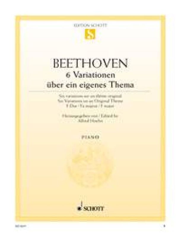 Ludwig van Beethoven - Variationen(6) Opus 34 ( Uber