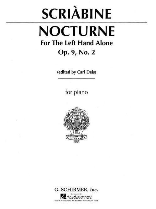 Hovedbilde Alexander Scriabin - Nocturne for the Left Hand