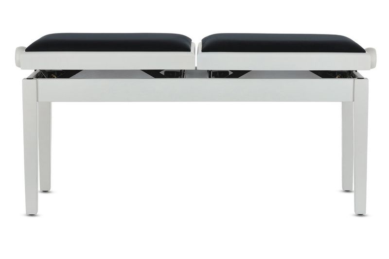 GEWA Piano bench Deluxe Double White matt