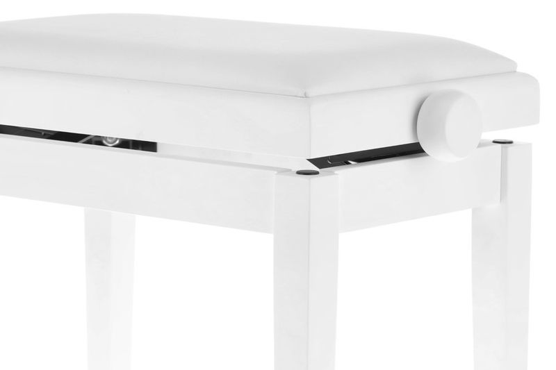 GEWA Piano bench Deluxe Vinyl White matt