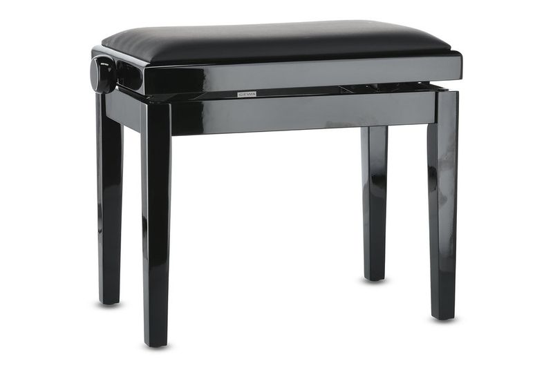 GEWA Piano bench Deluxe Vinyl Black highgloss