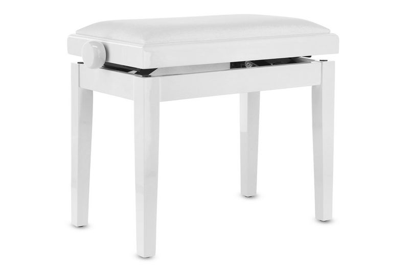 GEWA Piano bench Deluxe Vinyl White highgloss