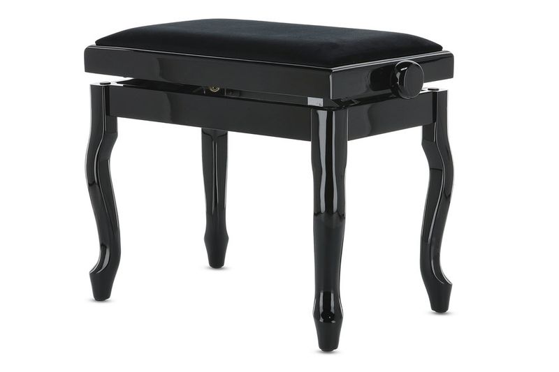 GEWA Piano bench Deluxe Classic Black highgloss