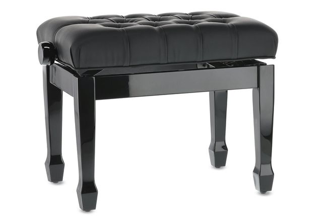 Hovedbilde GEWA Piano bench Deluxe XL Black high gloss Black ...