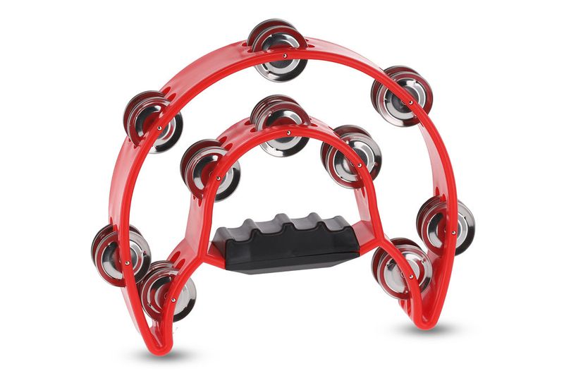 GEWA Jingle wreath Half moon 20 jingles Red