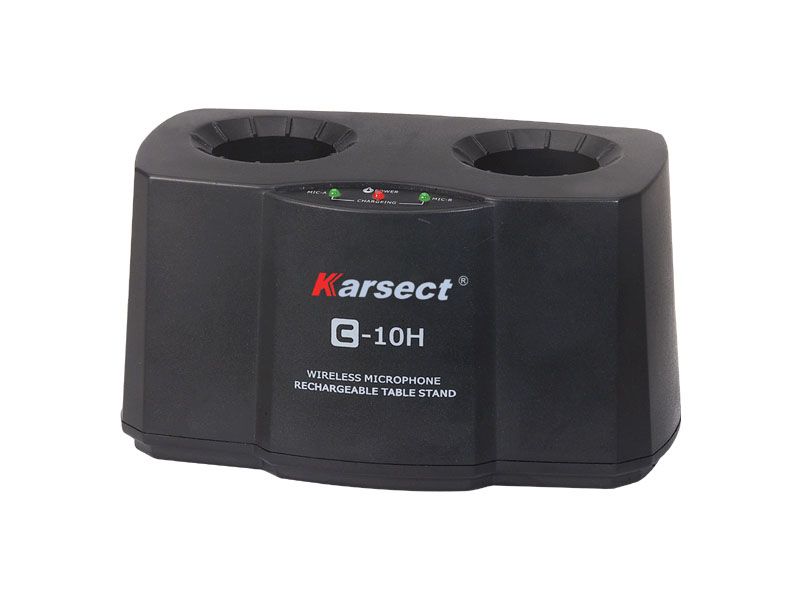 Karsect C-10H lader for 2 stk. håndholdte mikrofoner  