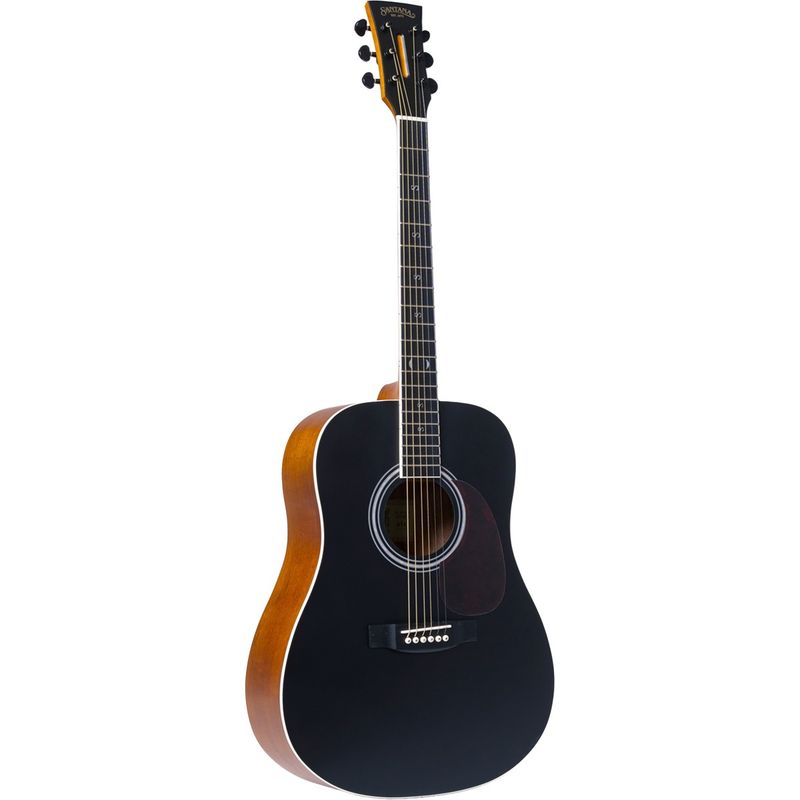 Santana Player D11 BK stålstrengsgitar black 