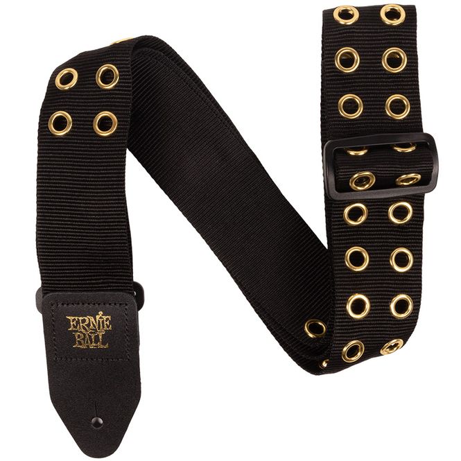 Hovedbilde Ernie Ball 5398 Hole Lotta Metal Gold Strap