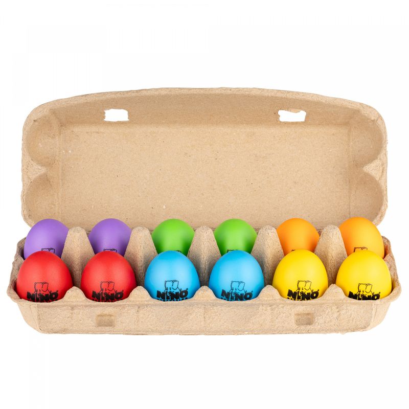 Nino NINOSET19 Egg Shaker Set Soft, 12 pcs
