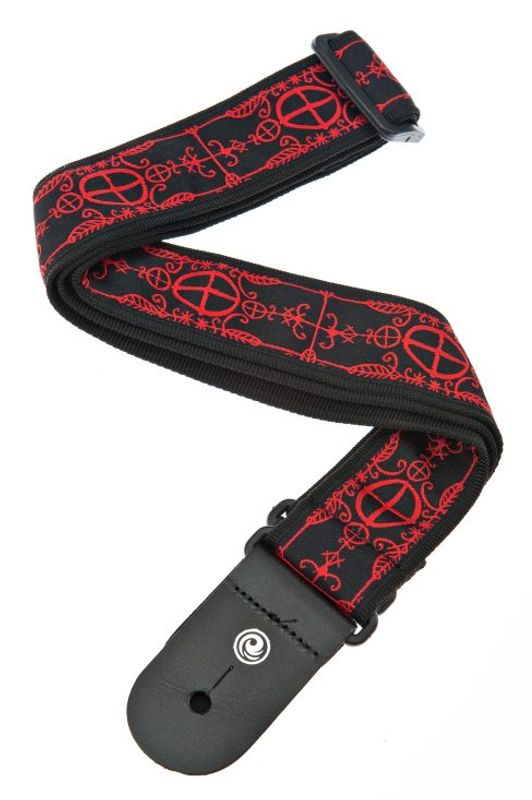 D'Addario 50A12 Axelband World Tour 50 mm Woven-Voodoo