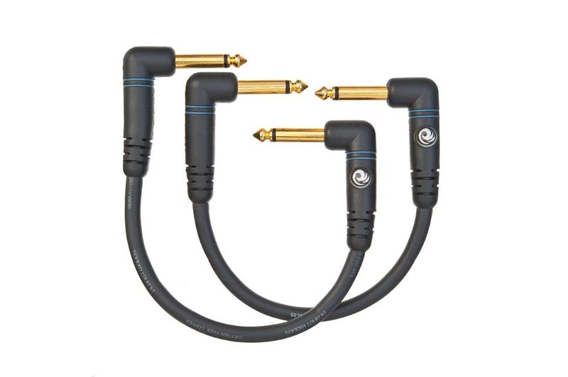 D'Addario PW-PRA-205 Patchkabel Custom 2 st. 15cm. 2 vinklade