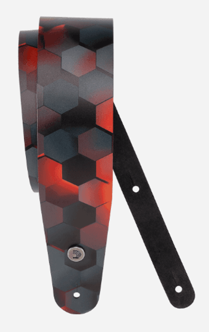 Hovedbilde D'Addario 25PL05 Axelband Printed Leather 64 mm - ...