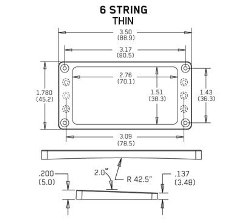Emg 5173.00 Mounting-ring Arched 6 Thin, Black