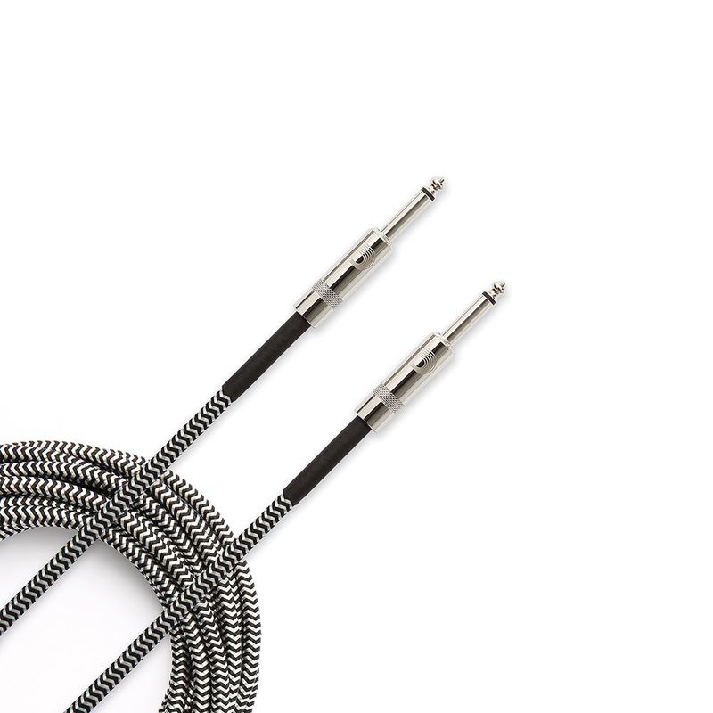 D'Addario PW-BG-10BG Instrumentkabel Custom Braided 3m Gray