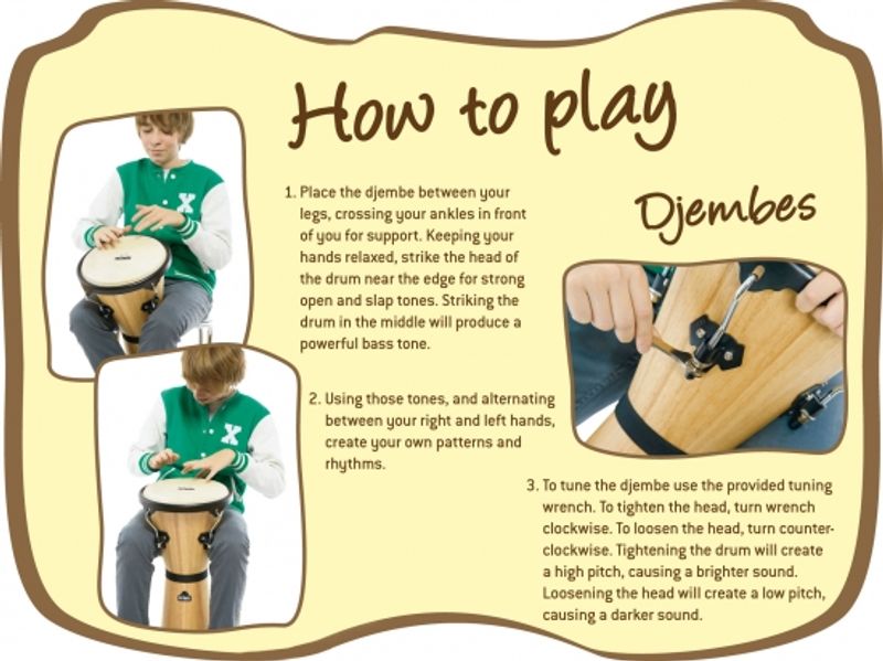 Nino NINO-ADJ3-S African Djembe 8'' Small, Earth Series