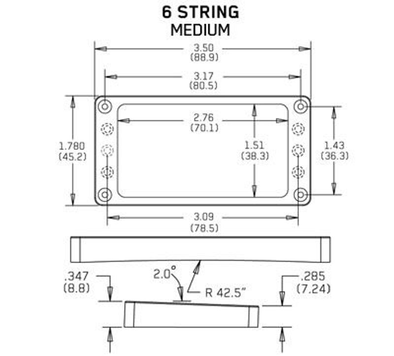 Emg 5174.00 Mounting-ring Arched 6 Tall (high), Black