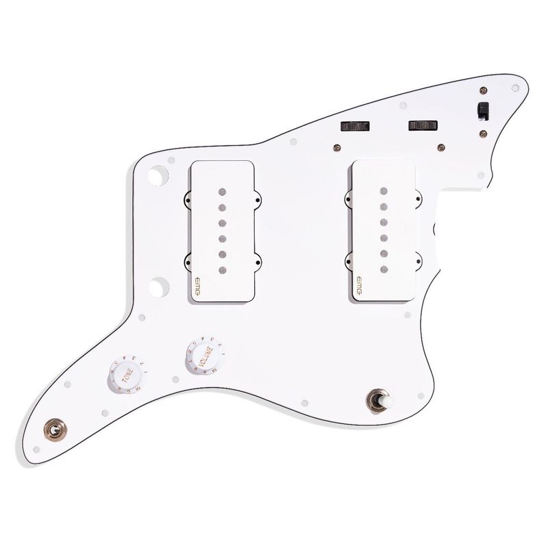 Emg JMASTER SYSTEM WHITE JMASTER Pickguard System, White