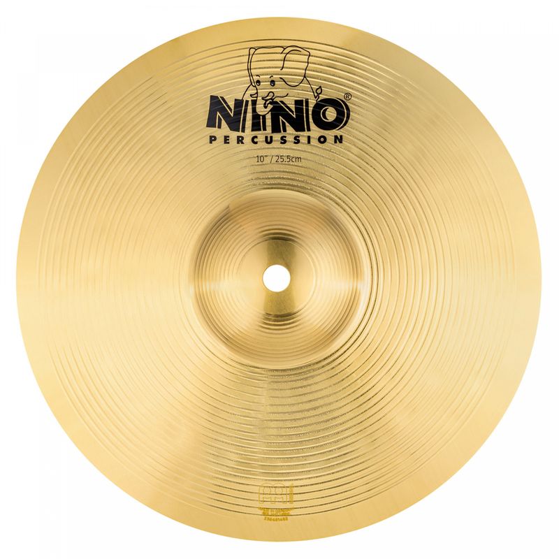 Nino NINO-BR25 Marsch cymbal, Brass 10''/ 25 cm (2)
