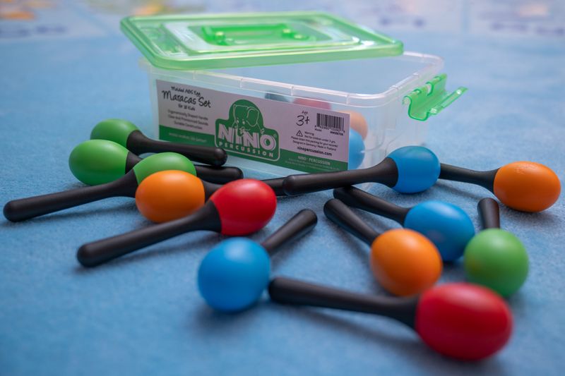 Nino NINOSET56 NINO Maracas Shaker Set, small. 16 pcs