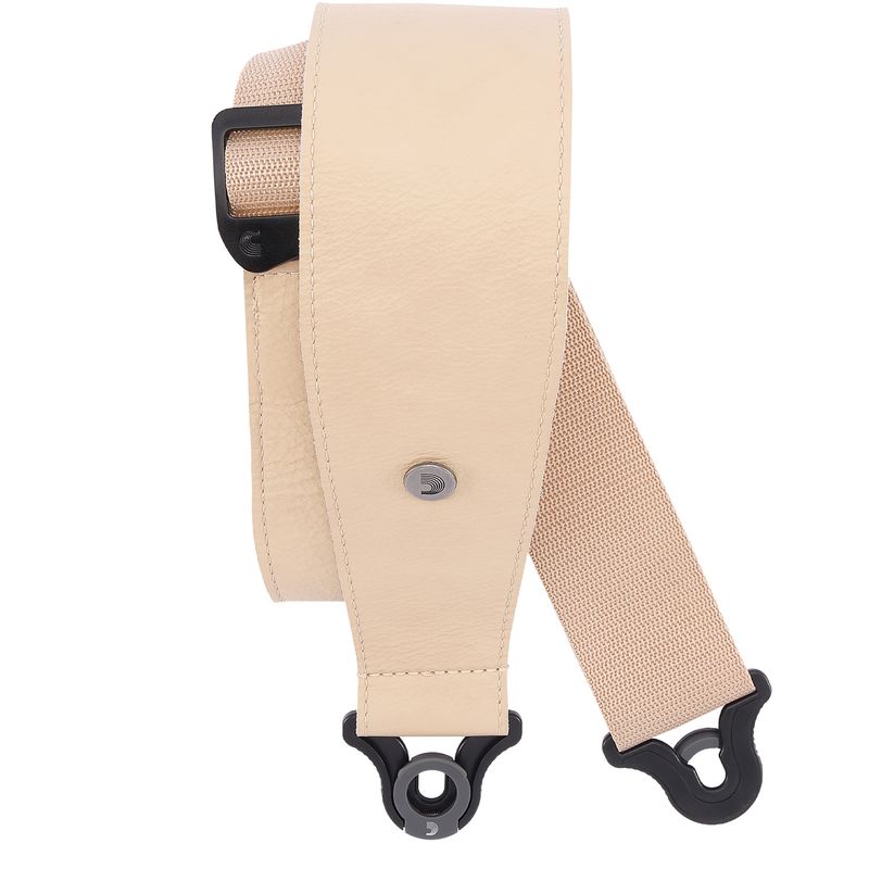 D'Addario 30BAL01 PW Comfort Leather strap 3''/76mm Auto Lock - Tan