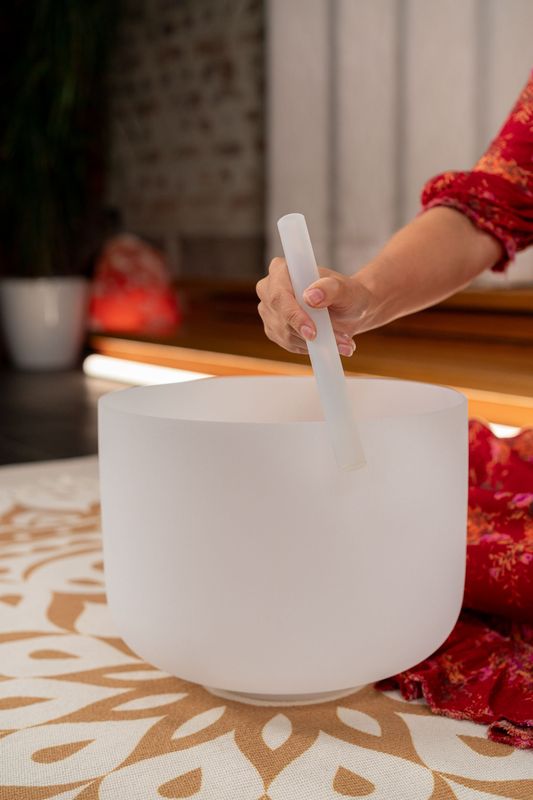 Meinl CSBM12F3 Crystal Singing Bowl 12, 440Hz, Heart Chakra F3