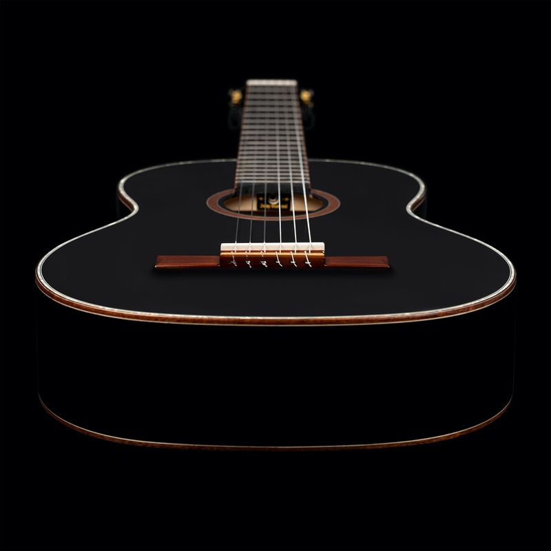 Ortega R221BK-L Klassisk gitar 4/4 Size, Gloss Black, Left