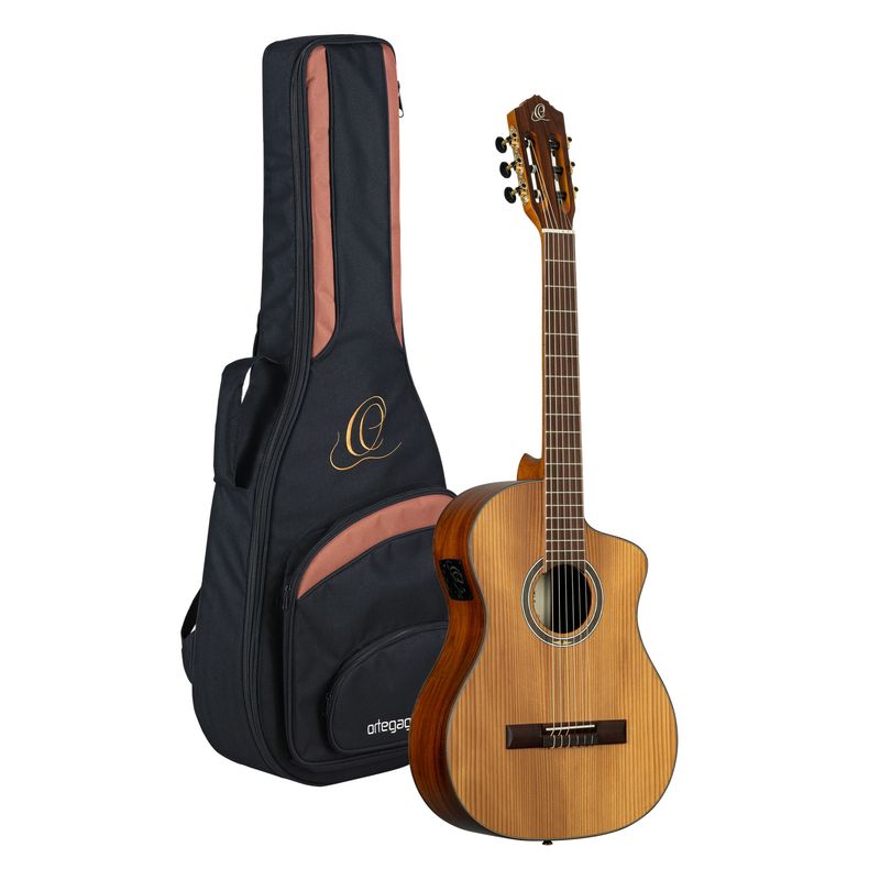 Ortega RCE23RO Klassisk gitar m/mik, Short scale, Slim neck, Thermo Series