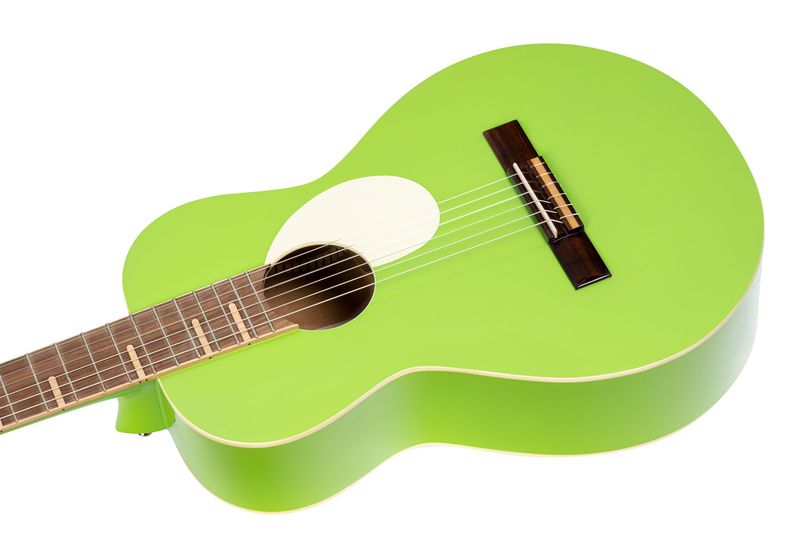 Ortega RGA-GAP Klassisk gitar Parlor body, Gaucho, Green Apple