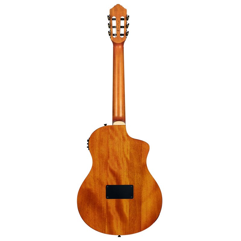 Ortega RTPDLX-FMA-L Nylonstr. gitar med mik, Thin, Slim neck, Left